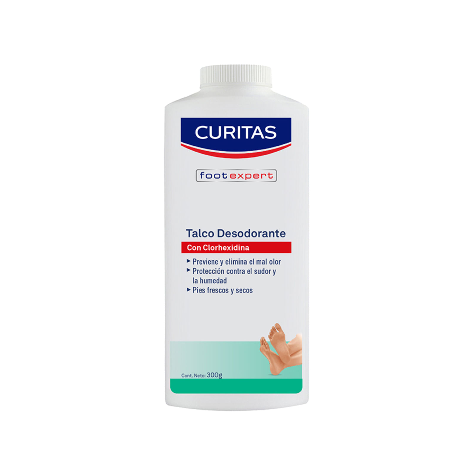 Curitas Deo Pies Talco 300g
