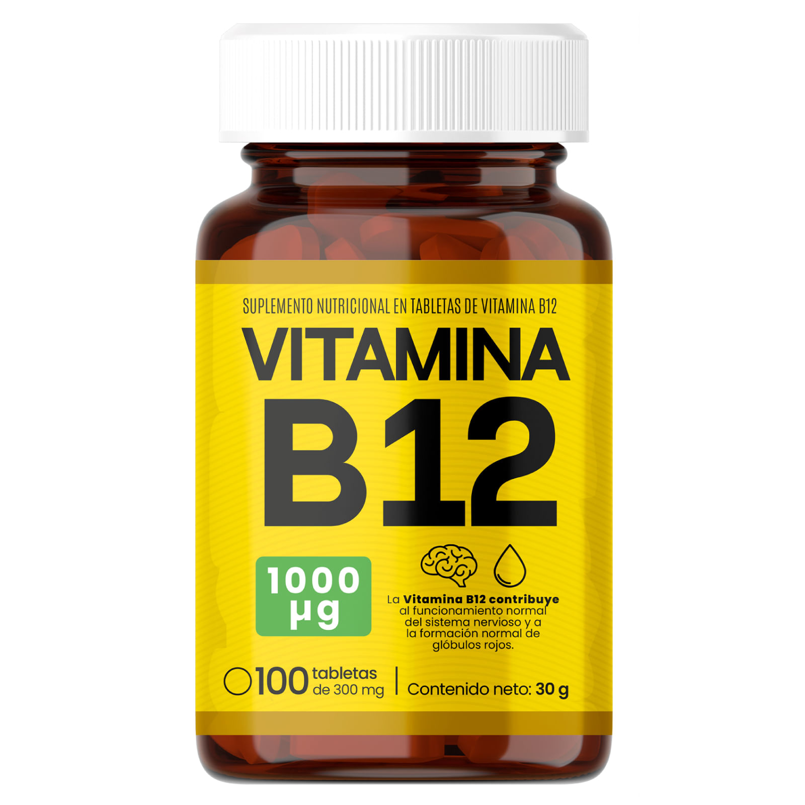 Suplement Nutricional Vit B12 Tabx30gx100