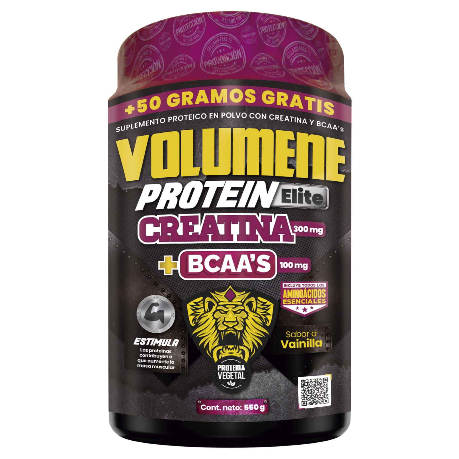 Proteina Volumene Elite Creatina y BCAAS